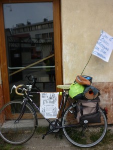 Un vélo et des messages